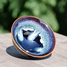 Tasse de thé émail réactif etoile