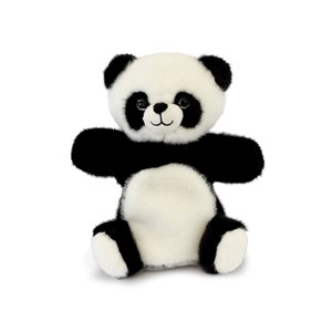 Marionnette panda noir et blanc - 24 cm