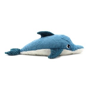 Peluche dauphin maman et son bébé bleu