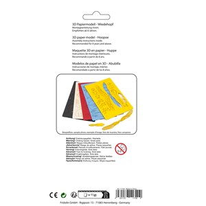 Maquette 3d en papier huppe fasciée