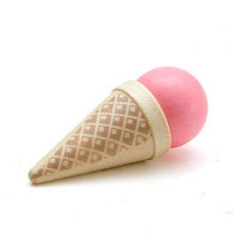 Cône glacé à la fraise