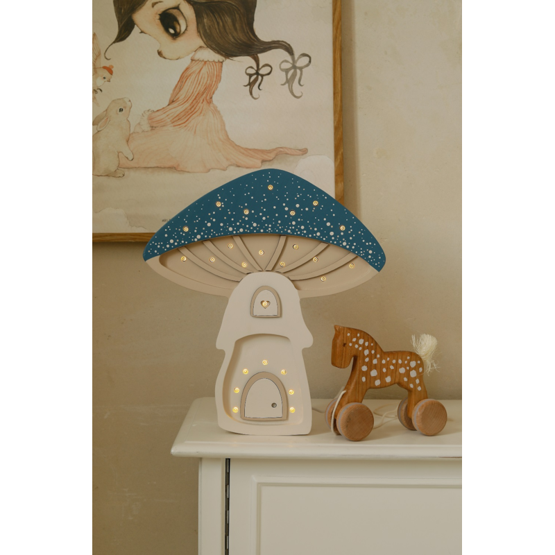 Lampe veilleuse maison champignon bleu (Little Lights) - Image 4
