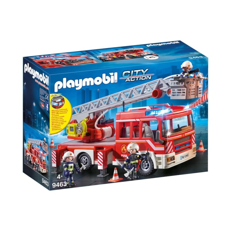 Camion de pompier électrique à pulvérisation d'eau avec lumière, jouets
