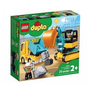 Lego le camion et la pelleteuse