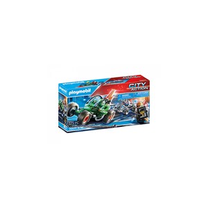 Police karts de policier et bandit