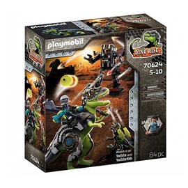 Tyrannosaure et robot geant dino rise