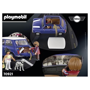 Mini cooper avec 2 personnages