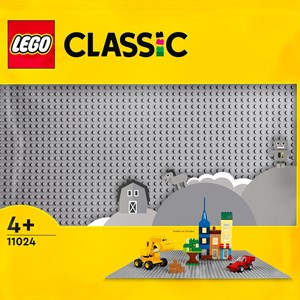 Lego 11024 - plaque construction grise