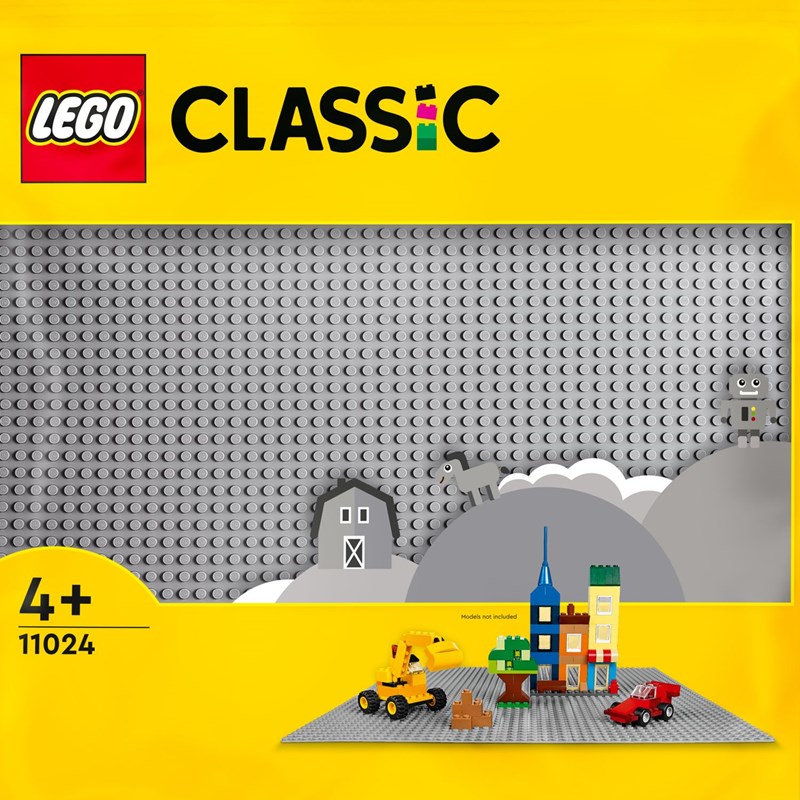 Lego 11024 - plaque construction grise