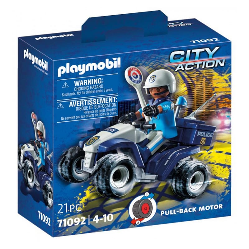 Policier et quad