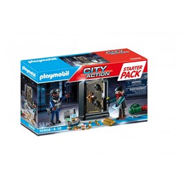 Policier avec cambrioleur