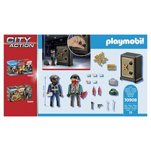 Policier avec cambrioleur