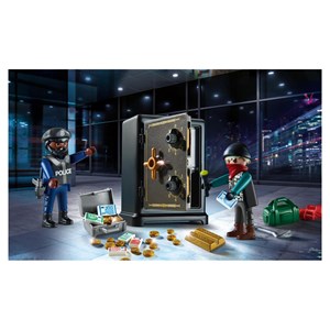 Policier avec cambrioleur