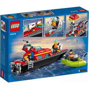 Lego city - bateau sauvetage pompiers - 60373