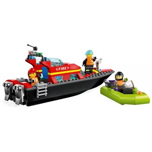 Lego city - bateau sauvetage pompiers - 60373
