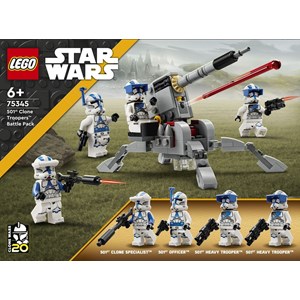 Lego sw - pack combat clone 501ème - 75345