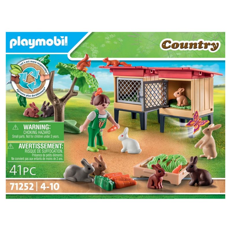 71252 playmobil enfant et lapins