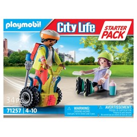 Secouriste avec gyropode