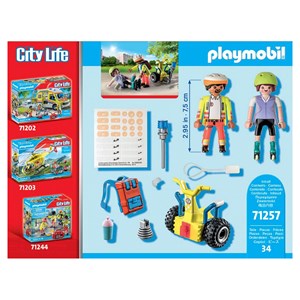 Secouriste avec gyropode