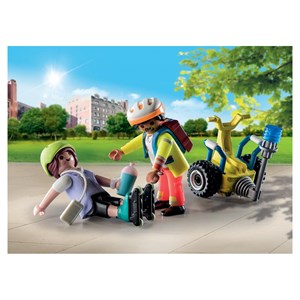 Secouriste avec gyropode