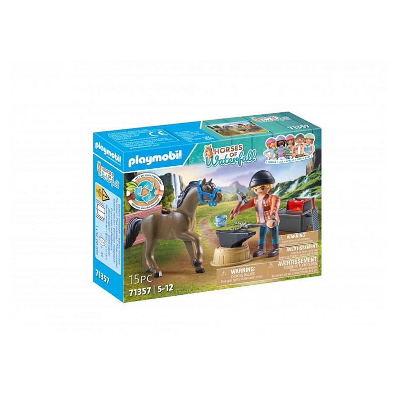 Maréchal ferrant et son cheval