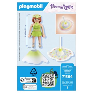 Princesse et toupie arc en ciel