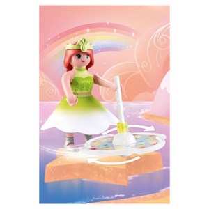 Princesse et toupie arc en ciel