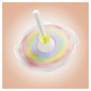 Princesse et toupie arc en ciel