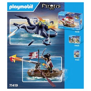 Pirate avec pieuvre géante