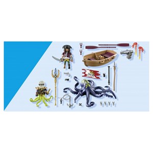 Pirate avec pieuvre géante