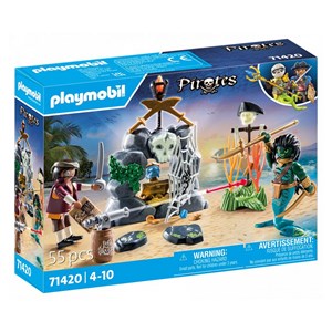 Pirate avec trésor monstre marin