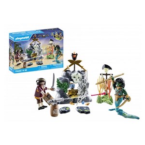 Pirate avec trésor monstre marin