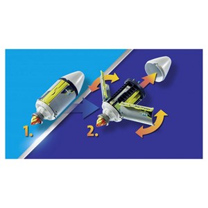 Spationaute et satellite