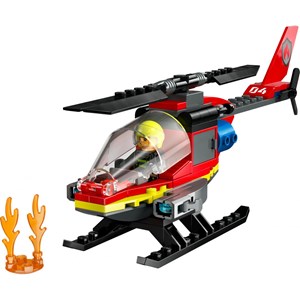 Lego l'hélicoptère secours des pompiers