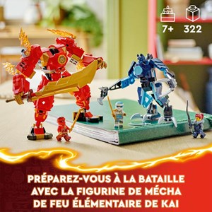 Lego le robot élémentaire du feu de kai