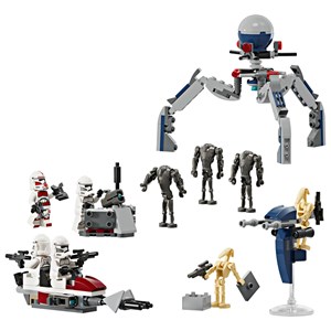Lego sw - pack combat clones & droïdes - 75372
