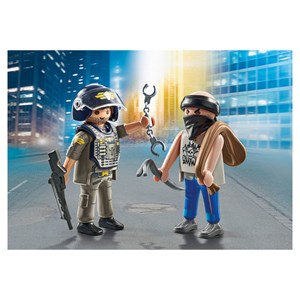 Policier swat et bandit