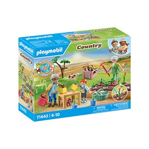 Grands parents et potager