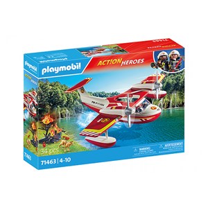 Hydravion avec pompier
