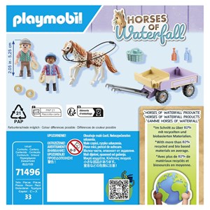 Enfants avec calèche et poney