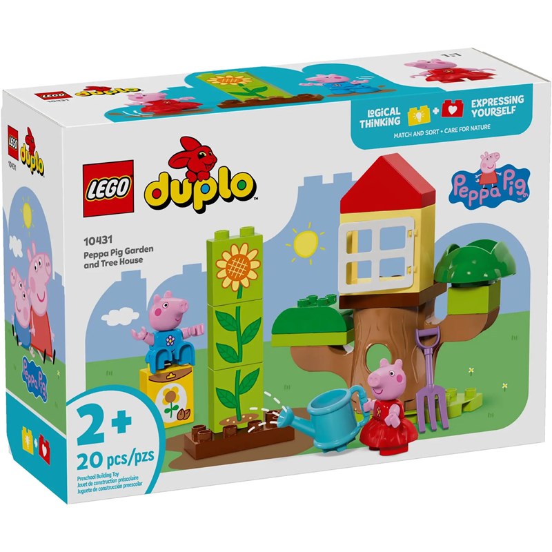 Lego duplo - jardin & cabane peppa pig - 10431
