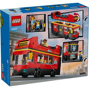 Lego city - bus rouge deux étages - 60407