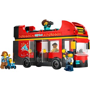 Lego city - bus rouge deux étages - 60407