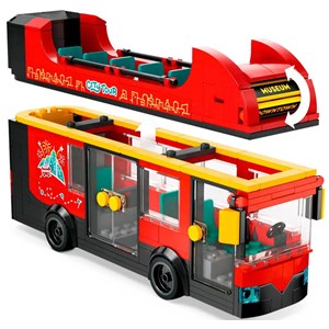 Lego city - bus rouge deux étages - 60407