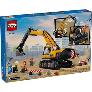 Lego city - pelleteuse jaune - 60420