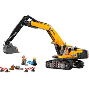 Lego city - pelleteuse jaune - 60420