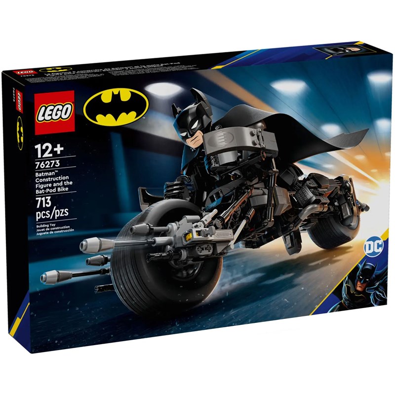 Lego dc - batman à construire & moto - 76273