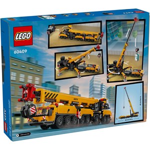 Lego city - grue mobile jaune - 60409