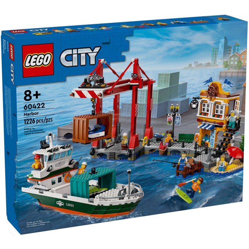 Lego city - port et navire marchand - 60422