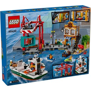 Lego city - port et navire marchand - 60422